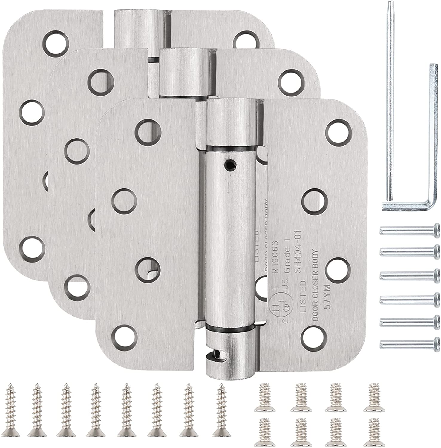 10 Pcs Automatic Closing Hinge Garage Door Small Hinges Double Spring