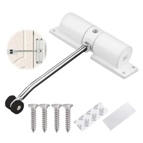 Automatic Door Closer, Zinc Alloy Safety Spring Door Closer Adjustable 30 kg Closing Door Hinge