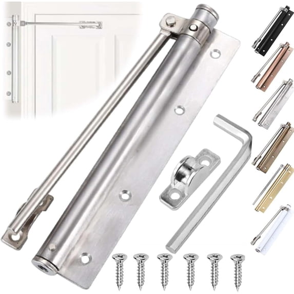Automatic Door Self-Closing Hinge, Quiet Stainless Steel Automatic Door ...