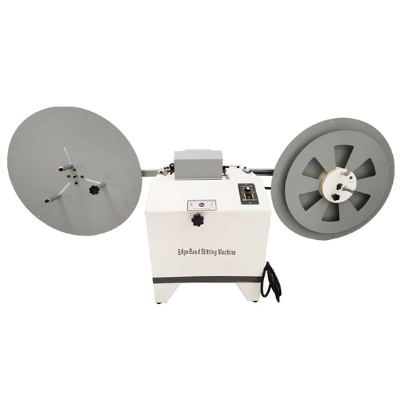 Automatic Double Disk Edge Banding Slitting Machine PVC Thin Boards Dust-free Cutting Edge Banding Machine
