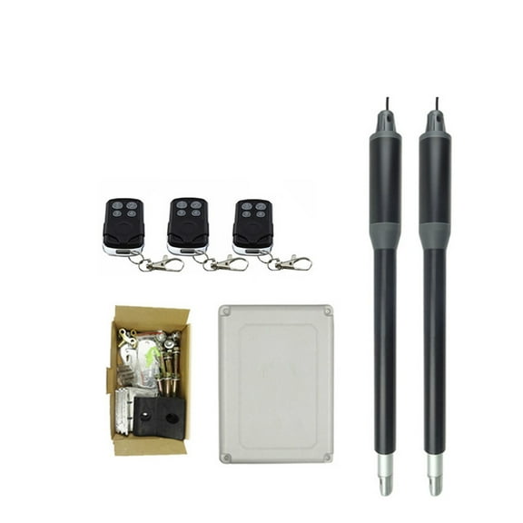 Automatic Double Swing Gate Opener, Electric Gate Opener With Remote Control For Industrial And Residential Gate For Home Security/Farm/Garage/Business