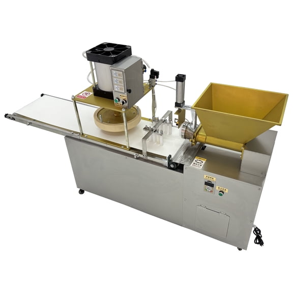 Automatic Dough Divider and Press Pizza Cake Pie Forming Machine with 120L Oil-Free Air Compressor