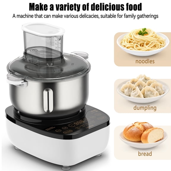 Automatic Dough Maker with Water-Dripping Tank, 118.35oz 304 Stainless Steel Food Mixer, Intelligent Gentle & Power Knead Modes for Bread, Pizza, Pasta, Noodles