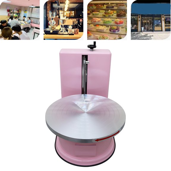 Automatic Dough Plastering Machine Electric Embryo Plastered Cake Pink Electronic Button Commercial Household 4-16 Inch