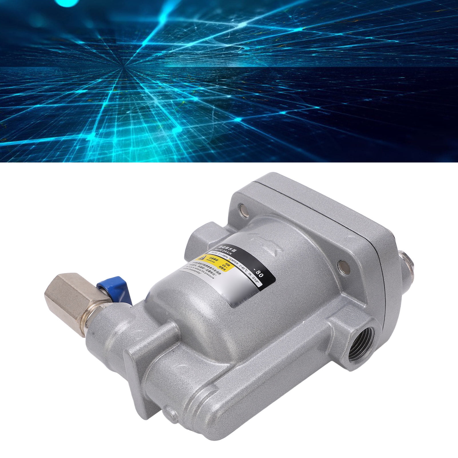 Automatic Drain Valve Aluminum Alloy High Pressure Floating Design Air Automatic Drain Trap Auto