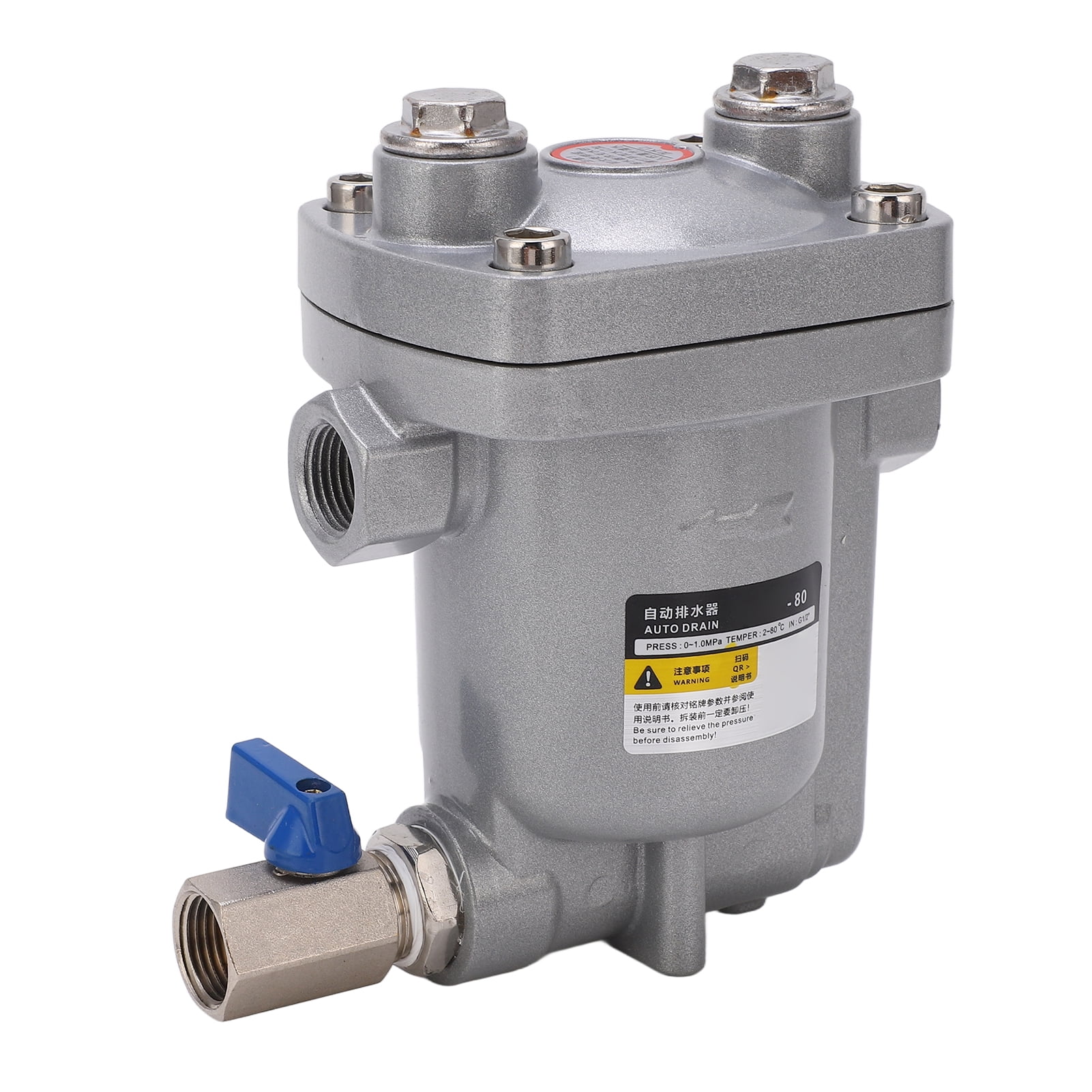 Automatic Drain Valve,Automatic Drain Trap Water Drainer Aluminum Alloy Stainless Steel