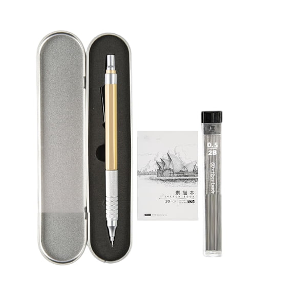 Automatic Drawing Pencils 0.5mm Mechanical Pencils Set with Case Sketching Pencils Art Supplies for Artists Students