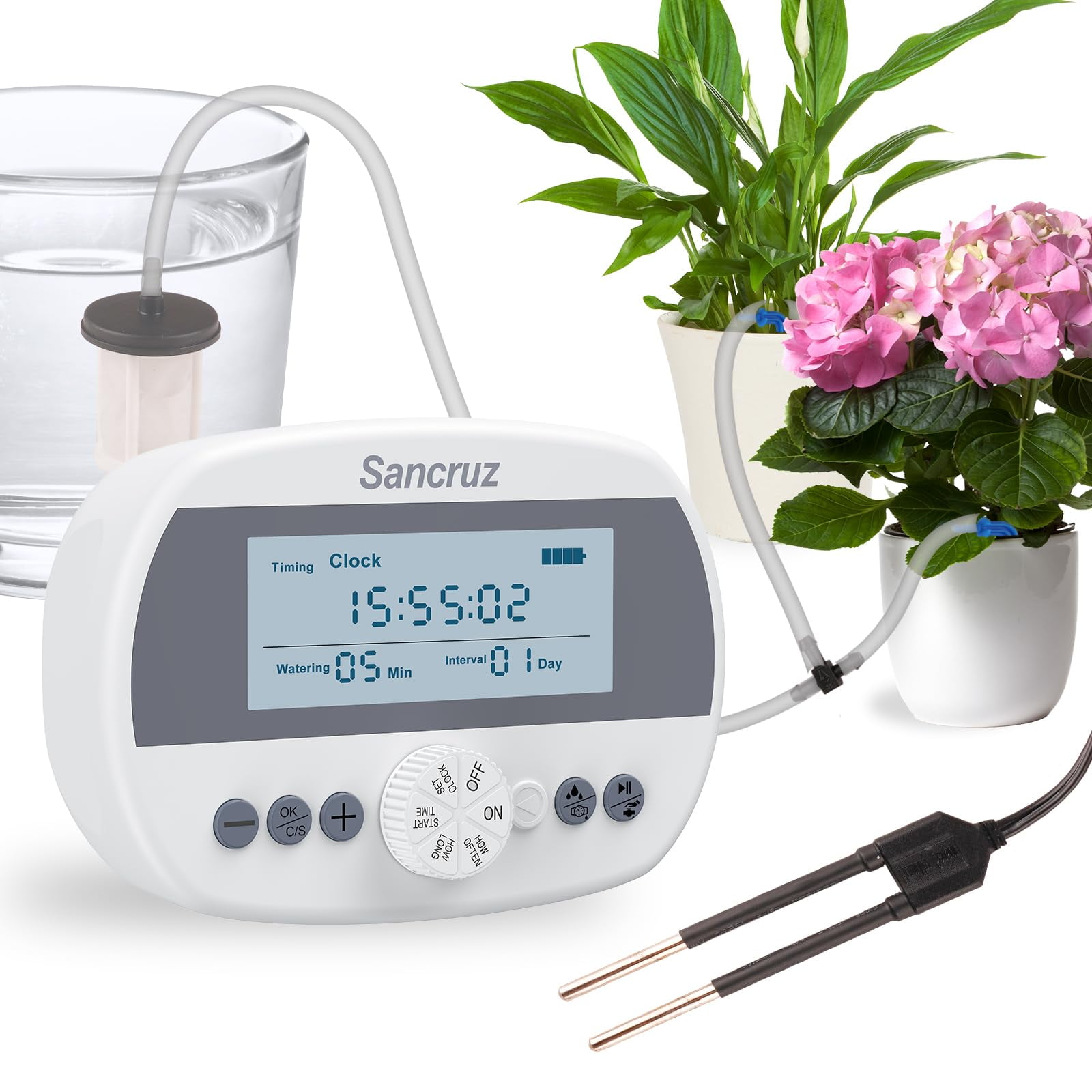 Automatic Drip Irrigation System Kit, 15 Potted Plants Indoor Automatic