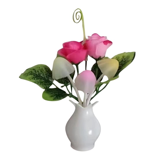 Automatic Dusk To Dawn Sensor Control Plug-In Led Night Light, With Uv Printed Natural Plant Leaf Pattern And Space-Saving Socket Design, 0.5W 400Lm 3000K Soft Glow For Bedroom