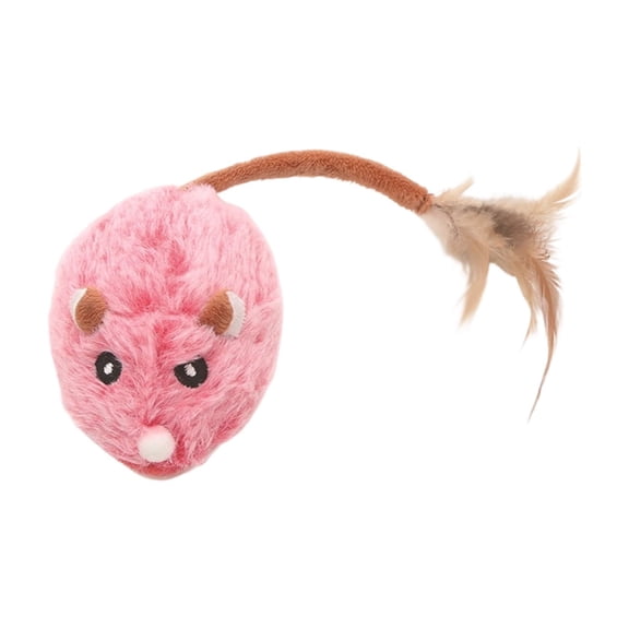 Automatic Electric Cat Toy Mouse, Self-Entertaining Plush Interactive Toy With Obstacle Avoidance, Usb Charging & Quiet Design For Cats