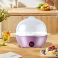thumbnail image 1 of Automatic Electric Egg Cooker for Soft or Hard Boiled Eggs - Up to 7 Eggs Capacity, Dry Burn Protection, Easy Clean for Quick Breakfast Preparation Pink, 1 of 6