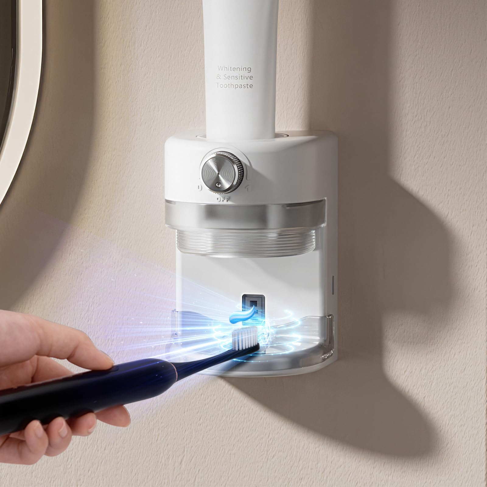 Automatic Electric Toothpaste Dispenser & Squeezer, Wall Mounted for ...