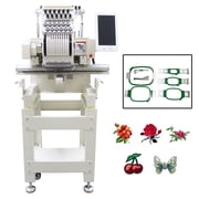 Automatic Embroidery Machine Commercial Single Head 12 Needles Embroidery Machine for Hats T-Shirts Bags