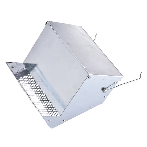 Automatic Feed Dispenser for Small Cattle Developed with Top Lid and Bottom Net to Secure Dry Food