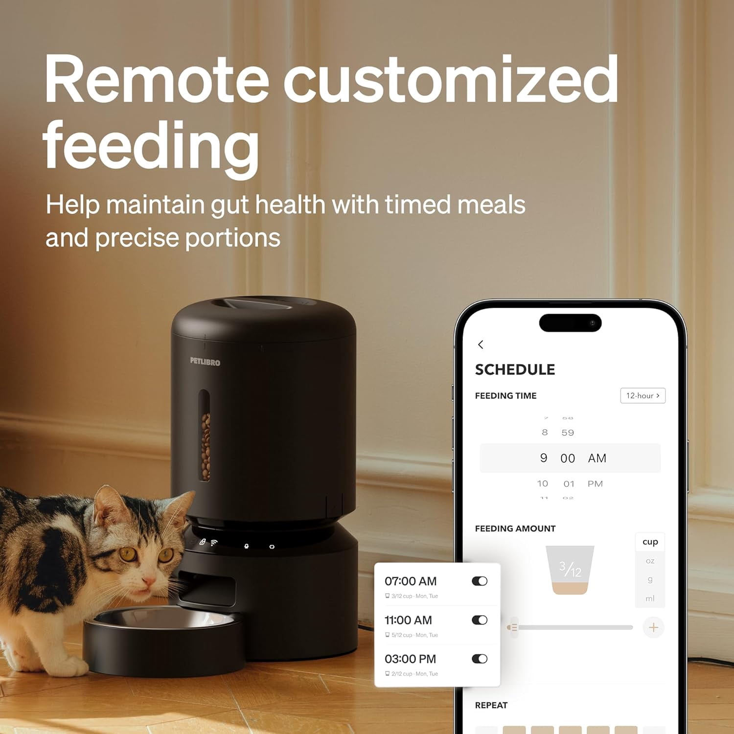 Automatic Feeder, 5G WiFi Automatic Dog Food Dispenser with Freshness
