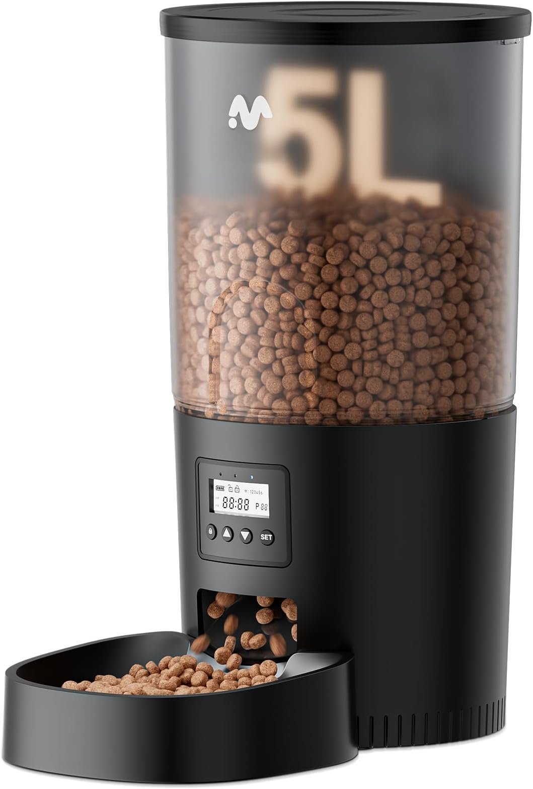 Automatic Feeders, 5L Large Capacity, Timed Feeding Dry , Dual Power ...
