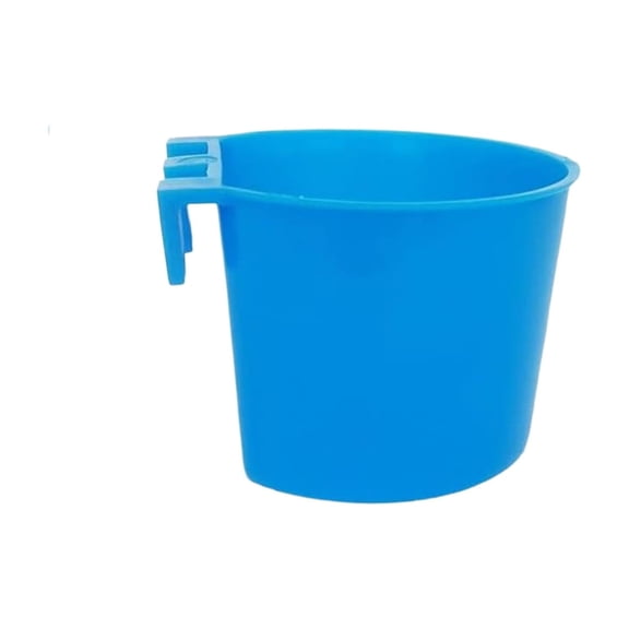 Automatic Feeders Cage Cup Bird Feeder Bowl for Chickens Rabbits and Birds - 8 Ounce Hanging Wire Cage Water Tray for Poultry Supplies