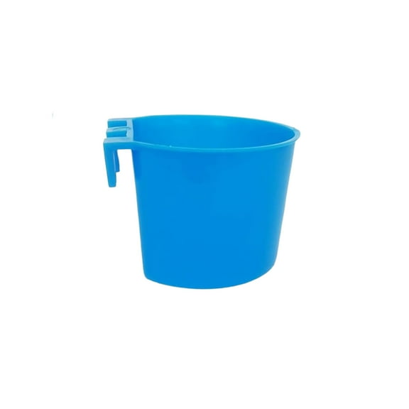 Automatic Feeders Cage Cup Bird Feeder Bowl for Chickens Rabbits and Birds - 8 Ounce Hanging Wire Cage Water Tray for Poultry Supplies