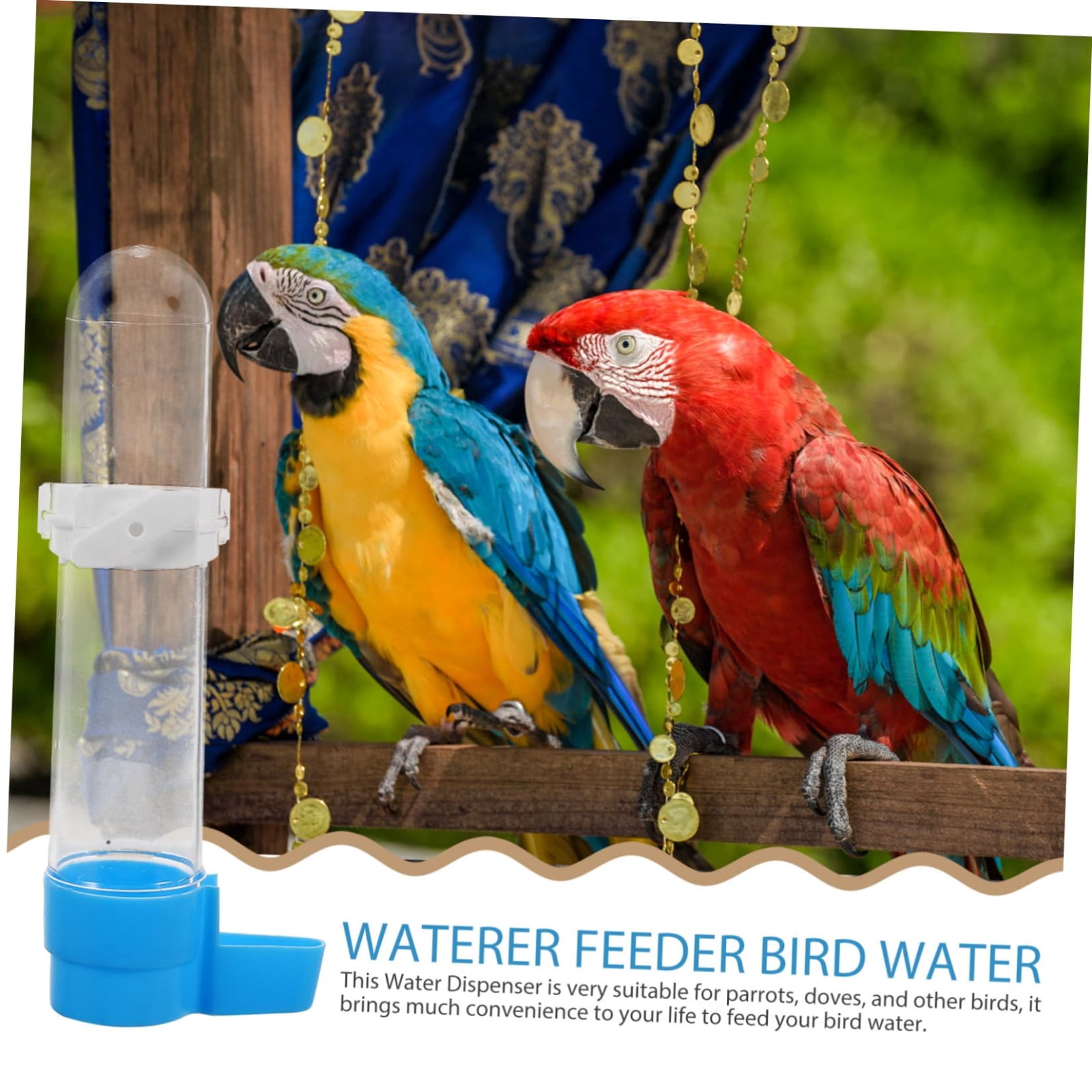 View of Automatic Feeders BESPORTBLE Bird Drinker Water Dispenser Pet Supplies ...