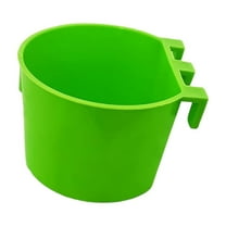 Automatic Feeders Cage Cup Bird Feeder Bowl for Poultry Rabbits and Birds 8 Ounce Water and Food Tray for Coop and Wire Cages