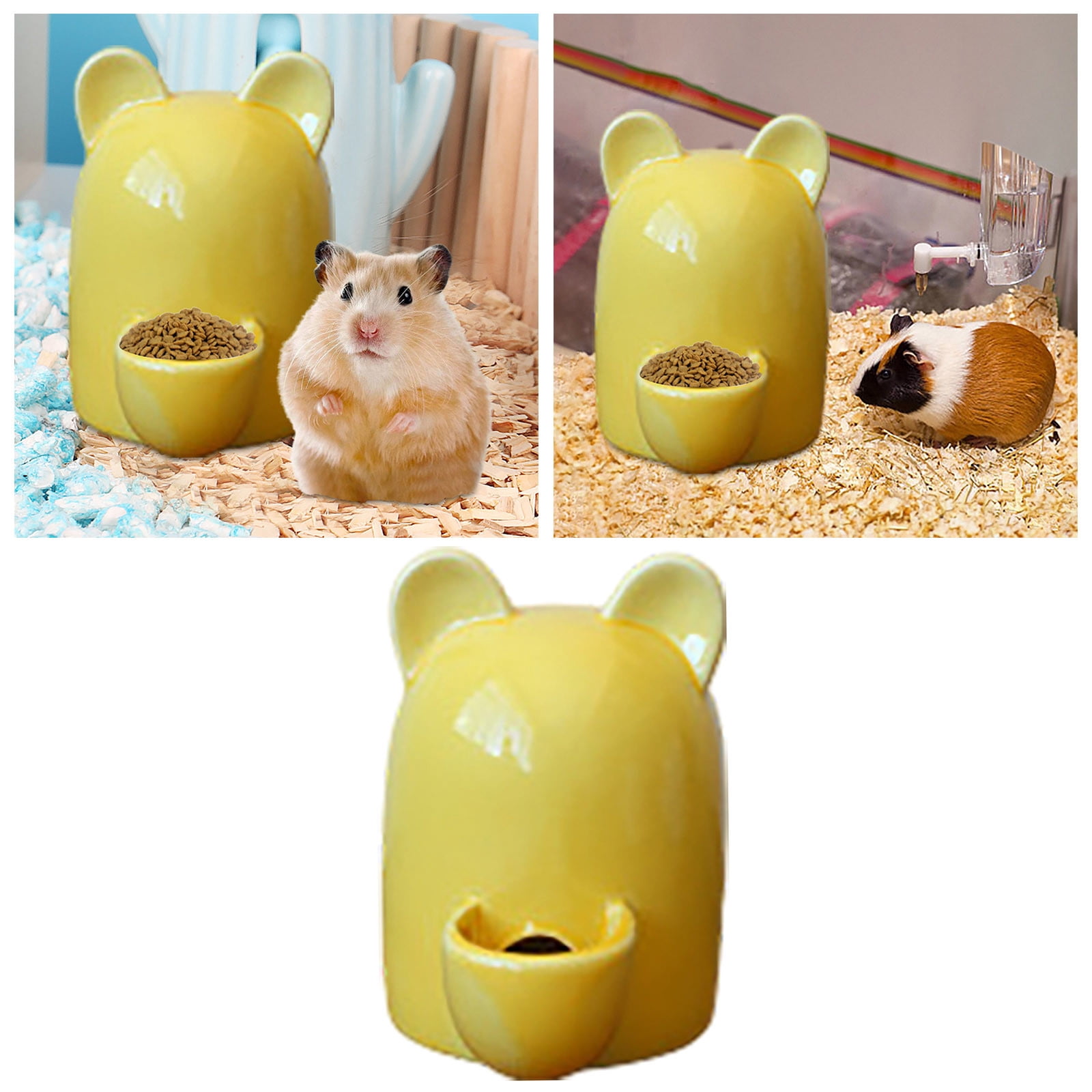Automatic Feeders Ceramic Pet Drinking Feeder Ideal for Hamsters Self ...