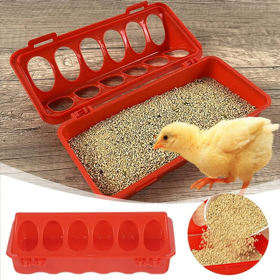 Automatic Feeders Chick Feeder 12 Feeding Ports Easy to Wash Durable Reusable Poultry Feeding Solution for Optimal Outdoor Use