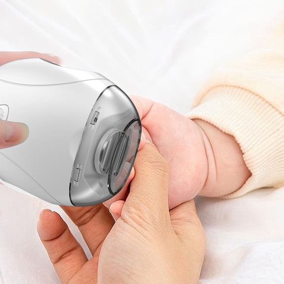 Automatic Fingernail Grinder - Nail Clipper with LED Light, 3 Speed Settings, Electric Nail Trimmer, Safe for Adults and Seniors, Easy Grooming Tool, Quiet Operation, Portable, Makeup Organizers