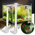 thumbnail image 1 of Automatic Fish Feeder under $5! CQCYD Fish Tank Feeder with Cleaning Brush, Transparent Aquarium Feeding Tube with Suction Cups, Adjustable Height Fish Food Dispenser for Ornamental Fish, 1 of 9