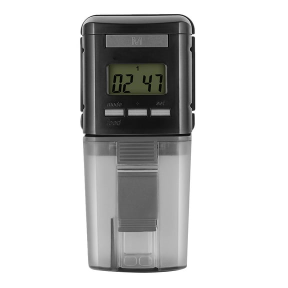 Toyandona 1Pcs Auto Fish Feeder For Aquariums Black Electronic Components With Manual Option