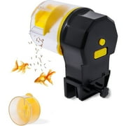 Automatic Fish Feeder, Automatic Aquarium Feeder Timer Fish Feeder Food Dispenser Feeding Machine Fish Food Vacation Feeder for Fish Tank-Yellow