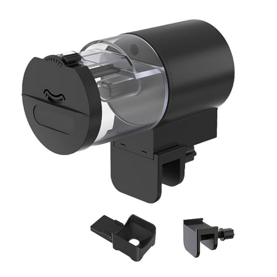 Automatic Fish Feeder for Aquarium Auto Fish Food Dispenser with Timer for Small Tank Betta Turtle Battery Operated Feeding Device for Flakes Pellet