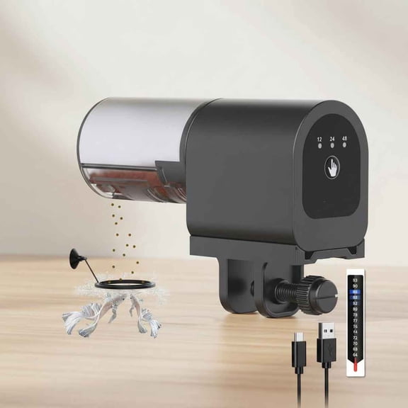 Automatic Fish Feeder for Aquarium: Food Vacation Feeder - Auto Dispenser for Betta Turtle Tank