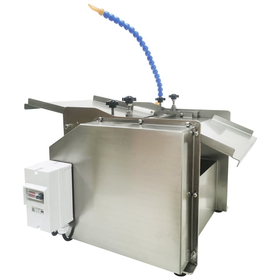 Automatic Fish Skin Removing Machine Electric Fish Skin Peeler Separator 110V 440 Lbs/h with Adjustable Blade and Swivel Spray Nozzle