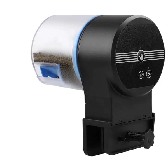 Automatic Fish Tank Feeder Intelligent Timing Automatic Feeder Aquarium Goldfish Feeder Capacity Fish Aquarium Feeding Apparatus ,Easy to Install