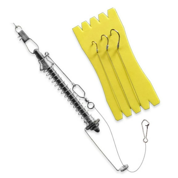 Automatic Fishing Hook High Elasticity Full Speed Stainless Steel Spring Fishhook Outdoor Fishing Bait Catch Hook Fishing Gear-Sets
