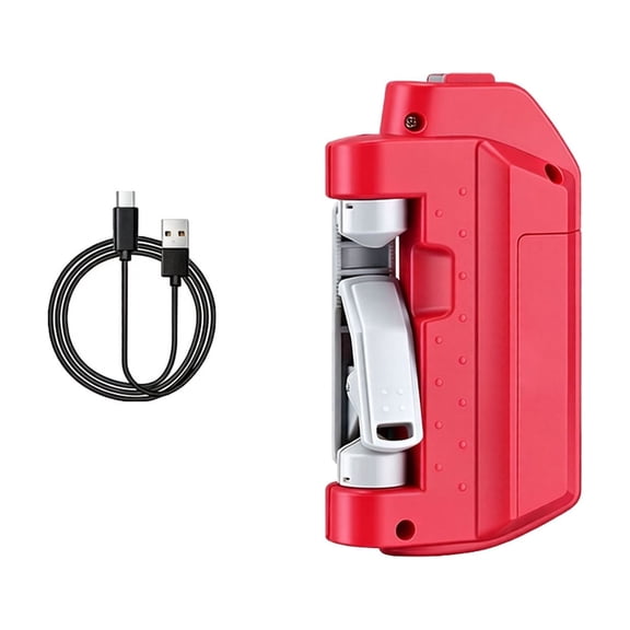 Automatic Fishing Hook Knot Tying Machine Usb Rechargeable & Battery Powered Abs Quick Fish Line Knot Tier Portable Fishing Tackle Tool(Red)
