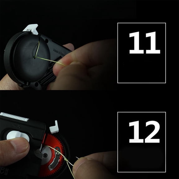 Automatic Fishing Hook Tier, Multifunctional Needle Tying Device, Quick Knot Tool for Freshwater and Saltwater Fishing Gear ( Black )