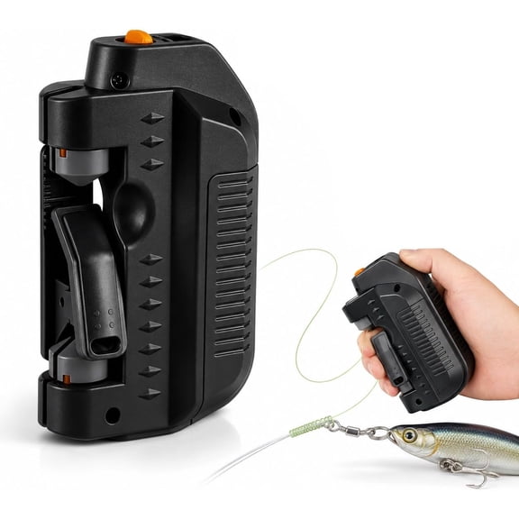 Automatic Fishing Knot Tying Tool, Electric Lure GT Knotter for PE Braid Leader, Compact Fishing Line Knotter, One Button Knot Assist Tool