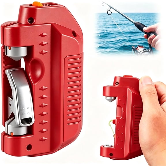 Automatic Fishing Knot Tying Tool, USB Powered Knotter Machine with Motor for Hooks, Easy Cast Device for Anglers
