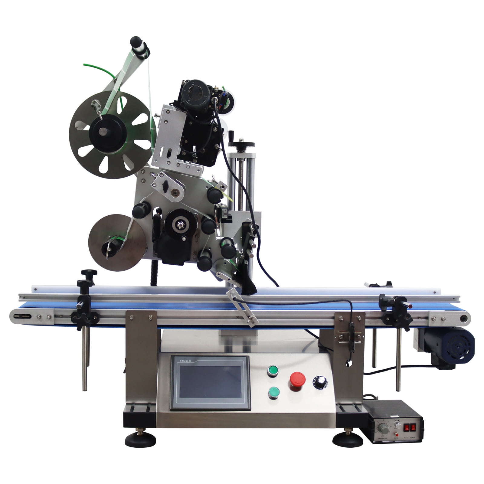 Automatic Flat Labeling Coding Machine Desktop Conveyor Label ...