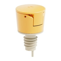 Automatic Flip Top Olive Oil Dispenser Spout - Leakproof Pourer Cap with Soft Rubber Stopper for Cooking Oil, Vinegar & Liquor Bottles