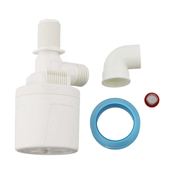 Automatic Float Valve for Water Level Control, Nylon PA66 with Stainless Steel, 1 Inch Inlet, for Tanks, Livestock & Hydroponics(A)