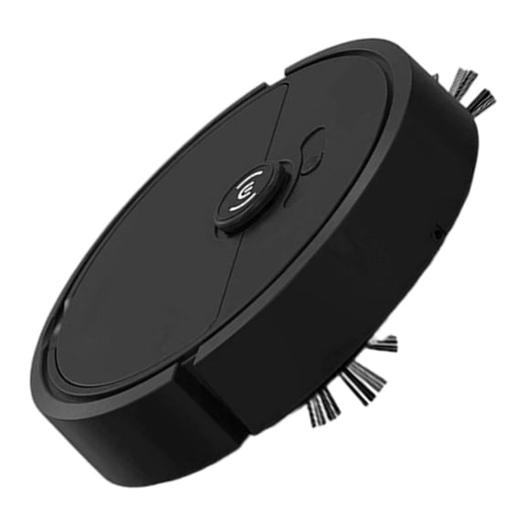 Automatic Floor Cleaner with Two Side Brushes and USB RechargeableW1re1essOperation for Dust, Hair, and Small Debris