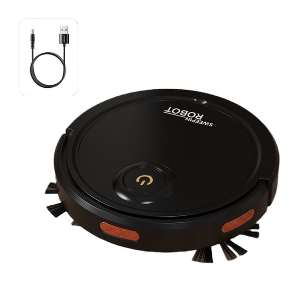 Automatic Floor Cleaning Robot 1200mAh Quiet ABS Texture Body USB Charging Plastic Texture for Tight Space and Corners