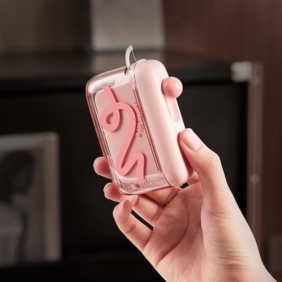 Automatic Floss Pick Dispenser Refillable Travel Case, Hygienic One Press Release Portable Smooth Strong Easy Refill Storage Box, for Travel Home Office Restaurant Oral Care Use