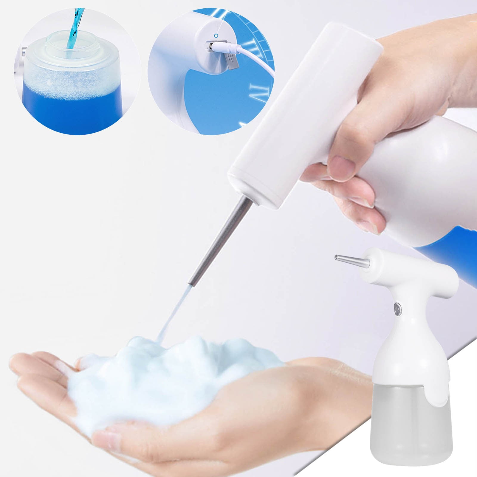 Dog Bath Soap Foamer, Rechargeable Pet Shampoo Mixing Bottle