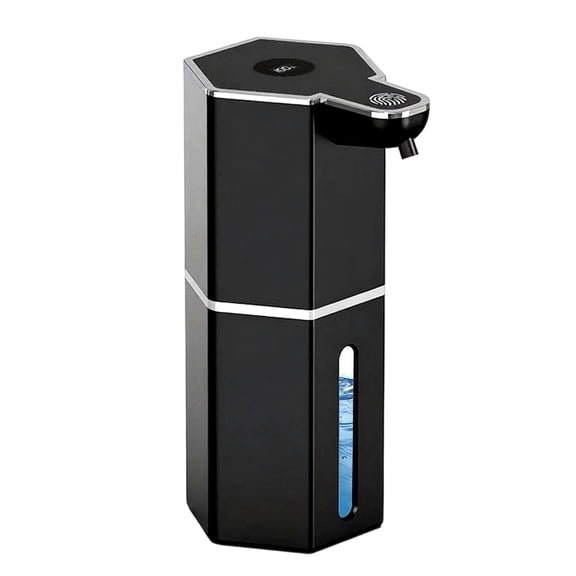 Automatic Foam Soap Dispenser, 4-Speed Touchless Wall-Mounted Refillable Dish Soap Dispenser With Digital Display, Usb Charging, Adhesive Hooks For Bathrooms & Kitchens