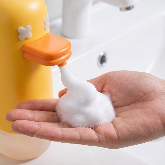 Automatic Foam Soap Dispenser, Cute Duck Design, Rechargeable Sensor Hand Washer for Bathroom, Touchless Soap Pump, Hygienic Kitchen Accessory for Seniors