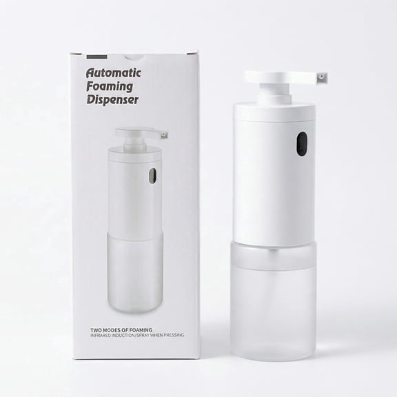 Automatic Foaming Dispenser - 305ML Capacity , 2 Adjustable Dual Mode, IPX6 Waterproof, Rechargeable Electric Soap Pump for Bathroom, Kitchen