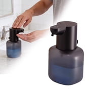 Automatic Foaming Soap Dispenser, 17oz/500ml Touchless Rechargeable with 4-Level Adjustable & IPX5 Waterproof - Level Display for Wall/Tabletop Use in Bathroom, Kitchen, Black